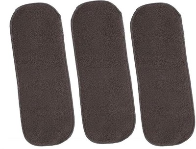 BADAL KIDZ Soft & Comfortable Premium Quality Black Insert Pads For Baby Cloth Diaper - M(3 Pieces)