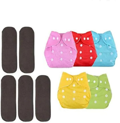 MEEOWMEE Reuseable Washable Baby Cloth Dipper With 5layer Insert Free Size