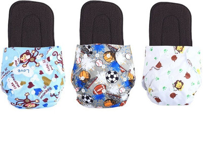 Jaydison Printed Reusable Diaper Cloth Diaper Reuse Nappy With Insert (0-24m)td2