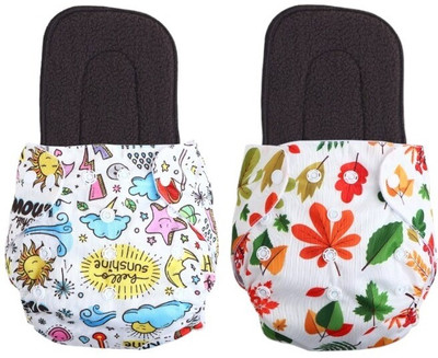 Jaydison Free Size Reusable Cloth Diaper With 2 Dry Feel Absorbent Soaker Pad (3M-3Y)tb31