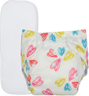 InEffable Baby Cloth Diaper Adjustable Reusable Washable Printed Button Diaper for Babies