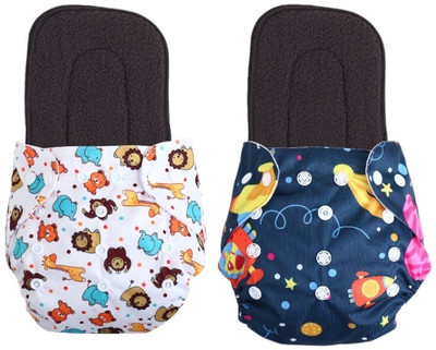 Jaydison Free Size Reusable Cloth Diaper With 2 Dry Feel Absorbent Soaker Pad (3M-3Y)tb25
