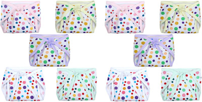 Lala Maneet Cotton Washable & Reusable Cloth Diaper Nappy With Insert Cushioned Padded