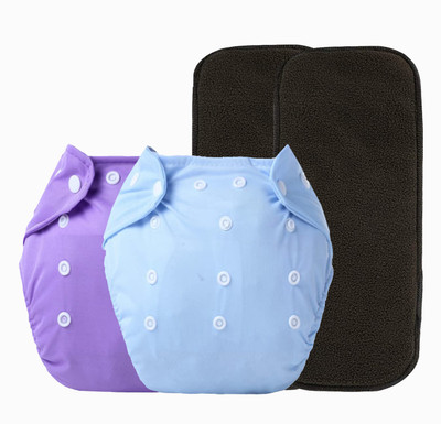 Alya Pack Of 2 Premium Quality Adjustable Waterproof Reusable Cloth Diaper Nappie (Without Insert) For Infants /Toddlers/New Born I Age 0-24 Months