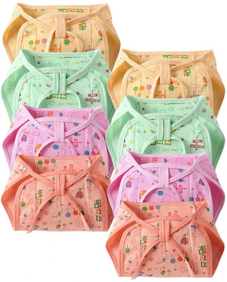UNIQUELLO New Born Washable Reusable Hosiery Cotton Diapers, 0-6 Months