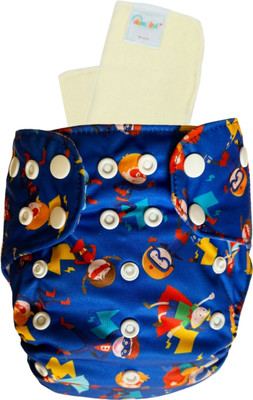 Dumbledo BlueHero Reusable Eco-Friendly Dry Feel 1 Cloth Diaper With Insert