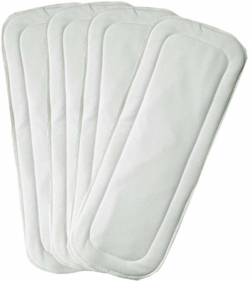 DOMENICO (Pack of 4)Washable Cloth Diaper Nappies Wet-Free Inserts(5 Layer Insert)