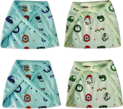 KRISHVIA Baby Hosiery Cotton Langot or Nappy Washable Soft U-Shaped Printed Cloth