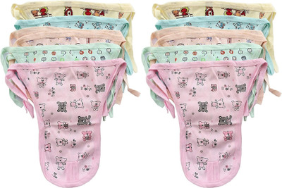 Jainam Traders Cotton Cloth U Shape Nappy/Langot for New Born Baby (0-6 Months) Pack of 10