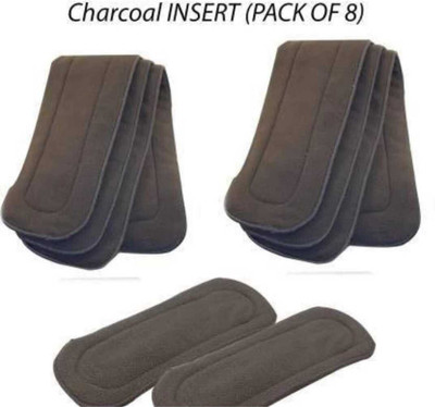 Bouncing Bliss 5 Layer bamboo charcoal Inserts Liners - New Born-pack of 8
