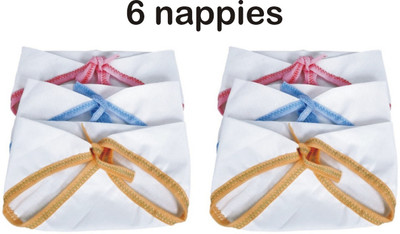 MEEOWMEE New Born Baby cotton cloth diaper/LANGOT/NAPPY WASHABLE (0 TO 6 MONTHS).