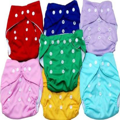 smilykid Reusable Baby Washable Adjustable Cloth button Diaper Nappies For Babies