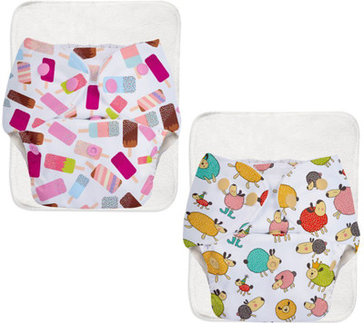 Superbottoms Reusable Cloth Diaper for babies 0-3Y with dry feel pad/insert | Pack of 2