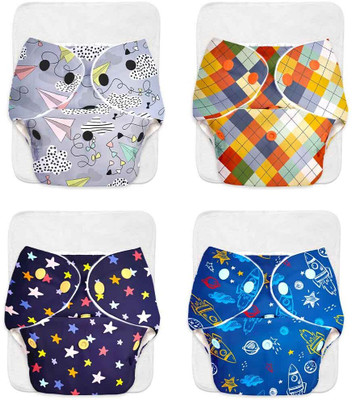 Superbottoms BASIC Reusable Cloth Diaper for babies 0-3Y with dry feel pad/insert - Assorted