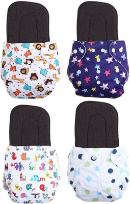 texla Print Resuable Cloth Button Diaper Reuse Nappy With Insert\Soker Pad (0-3Y)T4Tex