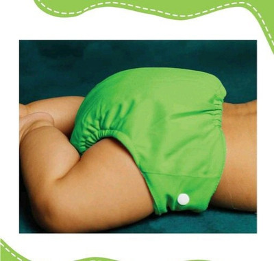 Diptchy Enterprises MN-Reusable & washable baby adjustable cloth button diaper/ bed protector
