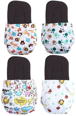 texla Print Reusable Cloth Button Diaper Reuse Nappy With Insert/Soaker Pad (0-3Y)T1Te