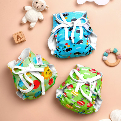 Superbottoms DryFeel Langot for Newborn Baby | Premium Cotton Padding | 0 - 9M | 5-10kg |3pc