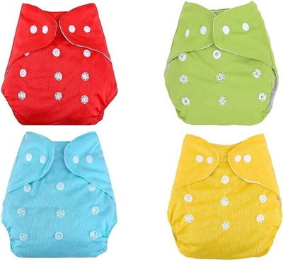 bluespunn Quick Dry Washable Reusable Cloth Diaper Nappy With White 5 Layer Microfiber