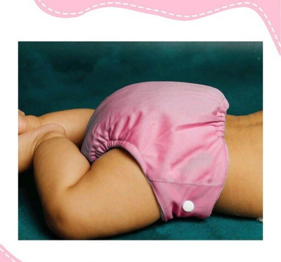 Diptchy Enterprises MN-Reusable & washable baby adjustable cloth button diaper/ bed protector diaper