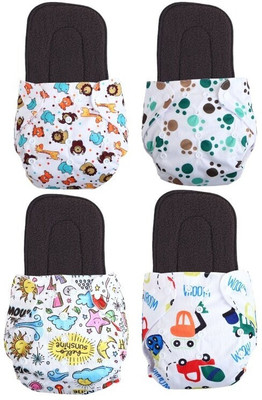texla Print Resuable Cloth Button Diaper Reuse Nappy With Insert\Soker Pad (0-3Y)T3Tex