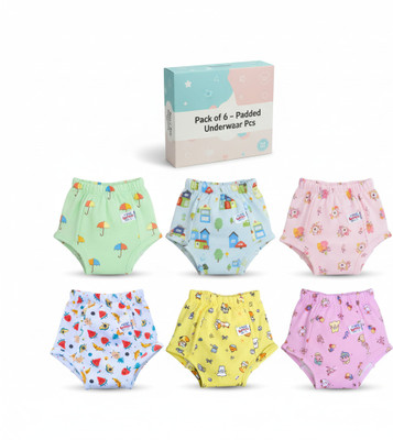 TinyBum Padded Underwear Pack of-6 Potty Training Pants for Babies 0-6 Months