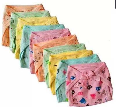 KRISHVIA Cotton Diapers for New Born Baby Reusable Washable Nappy