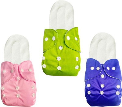 Bikauaa Baby Cloth Diaper Adjustable and Washable Nappy with Reusable Insert Pad