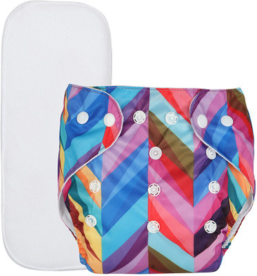 InEffable Baby Cloth Diaper Adjustable Reusable Washable Printed Button Diaper for Babies