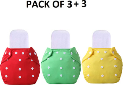 Aldeco 3 Washable Cloth Diaper With 3 Insert
