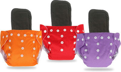 smilykid Baby Reusable Cloth Diaper Nappies With Layered Microfiber Insert Pad