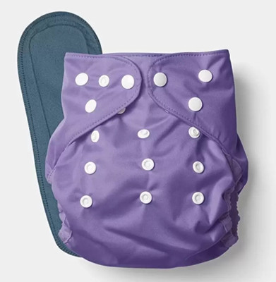 Granuler Dd BABYfe310009 Cloth Button Diaper Combo 1 diaper with black insert [2 pieces]