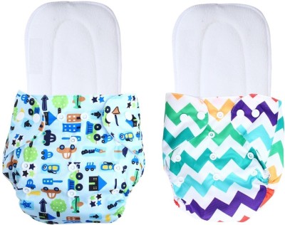 Jaydison Free Size Reusable Cloth Diaper With 2 Dry Feel Absorbent Soaker Pad (3M-3Y)t23