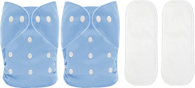TINNY TOTS Winter Special Quilted Baby Reusable Cloth Diapers Nappies With Wet-Free Inserts