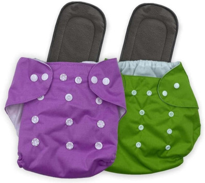 Diptchy Enterprises MN-Reusable, washable, adjustable baby cloth diaper nappy with insert