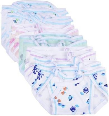 MEEOWMEE New Born Washable Reusable Hosiery Cotton Diapers/Nappy 0-6 Months