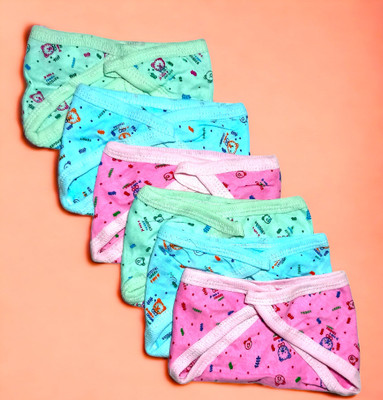 CHEEKU Diaper&Nappy for NewBornBaby-Set of 6 pc| 0-6 Months|Washable & Reusable|Packof6