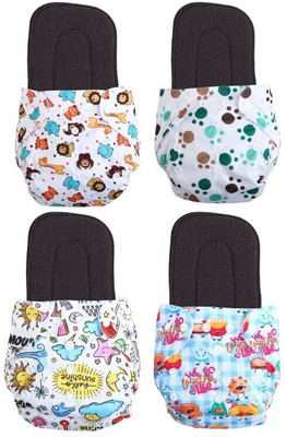 texla Print Reusable Cloth Button Diaper Reuse Nappy With Insert\Soker Pad (0-3Y)T2Tex