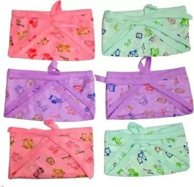 Senkiddpro Washable Reusable Multicolour Hosiery Nappy/Langot for New Born Baby(6pcs)