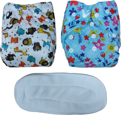 Smoky New Print Reusable, Washable Cloth Diapers With Insert Pad 0-36 Months Baby