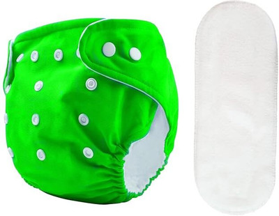 BADAL KIDZ Baby Reusable 1 Cloth Diaper With 1 Insert Pad| Adjustable Pocket Diaper