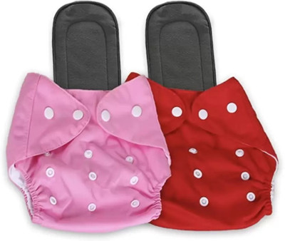 smilykid Reusable Cloth Diapers,Adjustable Size with Insert Pads [4 pieces] -[BABY0131]