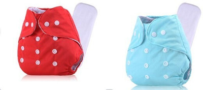 Bikauaa Reusable Cloth Diaper Nappy for Newborn Baby with Ultra Absorbing Insert Pad