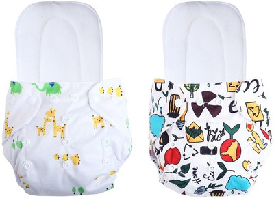 Jaydison Free Size Reusable Cloth Diaper With 2 Dry Feel Absorbent Soaker Pad (3M-3Y)ta21