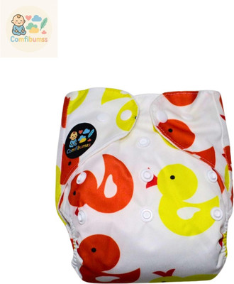 Comfibumss Reusable Cloth Diaper with 4-Layer Absorbent Insert