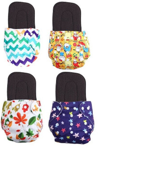 texla Print Resuable Cloth Button Diaper Reuse Nappy With Insert\Soaker Pad (0-3Y)T12T