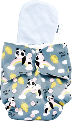 BUMTUM Ultrahygiene Baby Panda Extra Soft Reusable Cloth Diaper for Babies 0 to 3 Yrs