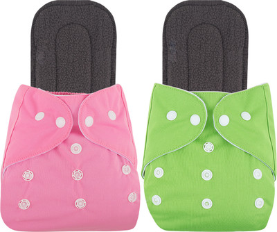 smilykid Nappy Cloth Baby Diaper With Easy to Adjust & Wash Ultra Absorbing Insert Pads