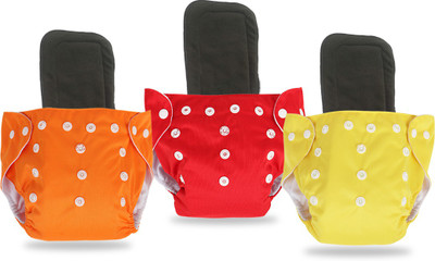 InEffable Baby Reusable Cloth Diaper Nappies With Layered Microfiber Insert Pad