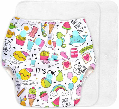 Superbottoms BASIC Reusable Cloth Diaper for babies 0-3Y with dry feel pad/insert - Assorted